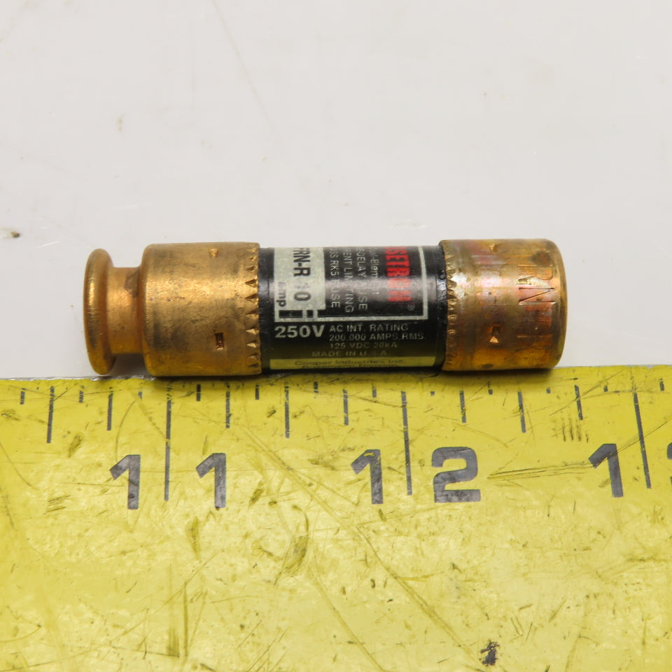 Bussmann FRN-R-10 10A 250V Dual-Element Time-Delay Class RK5 Fuse 10CT