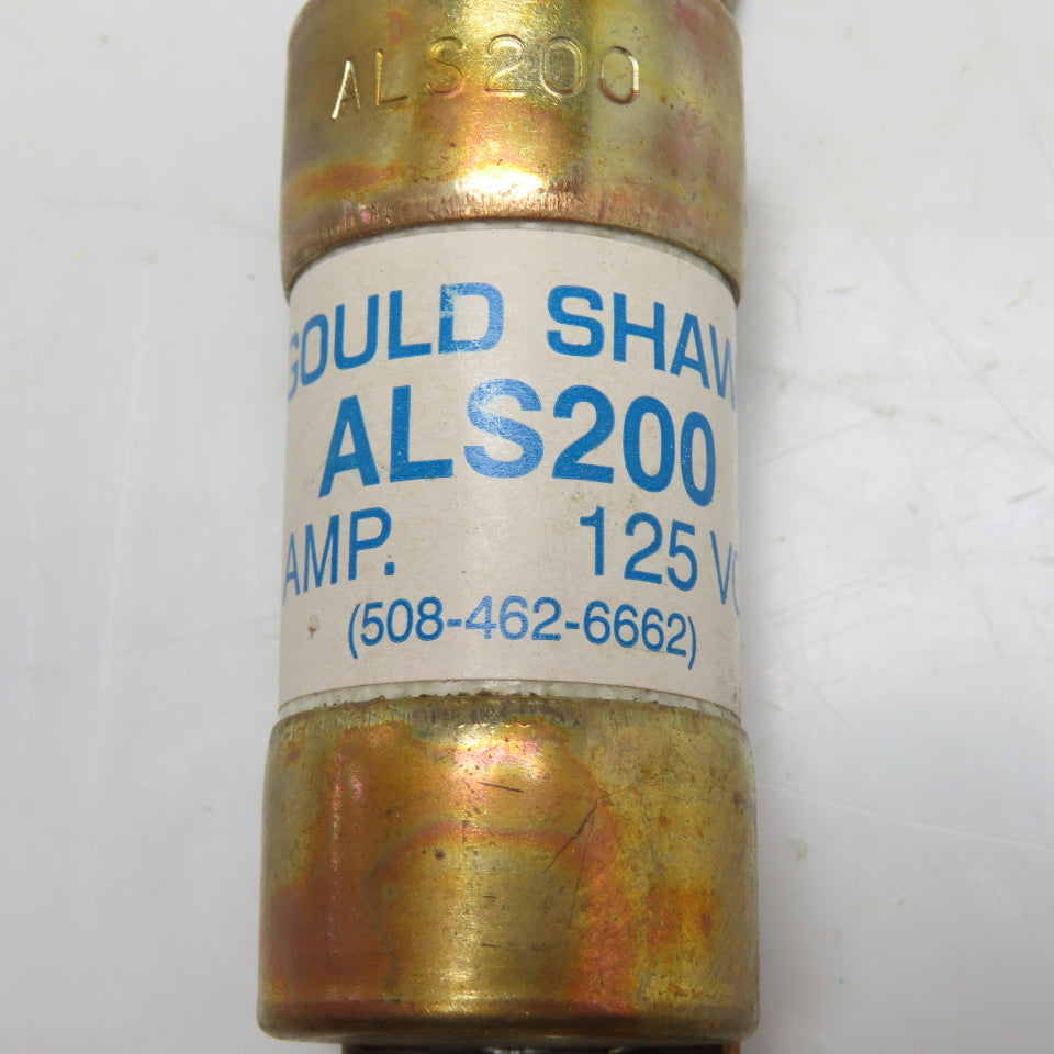 Gould Shawmut ALS200 200A 125V Low Voltage Fuse