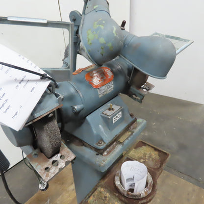 Dayton 2Z341-D Dual Pedestal Bench Grinder 1/2HP 7" 3450RPM 115V