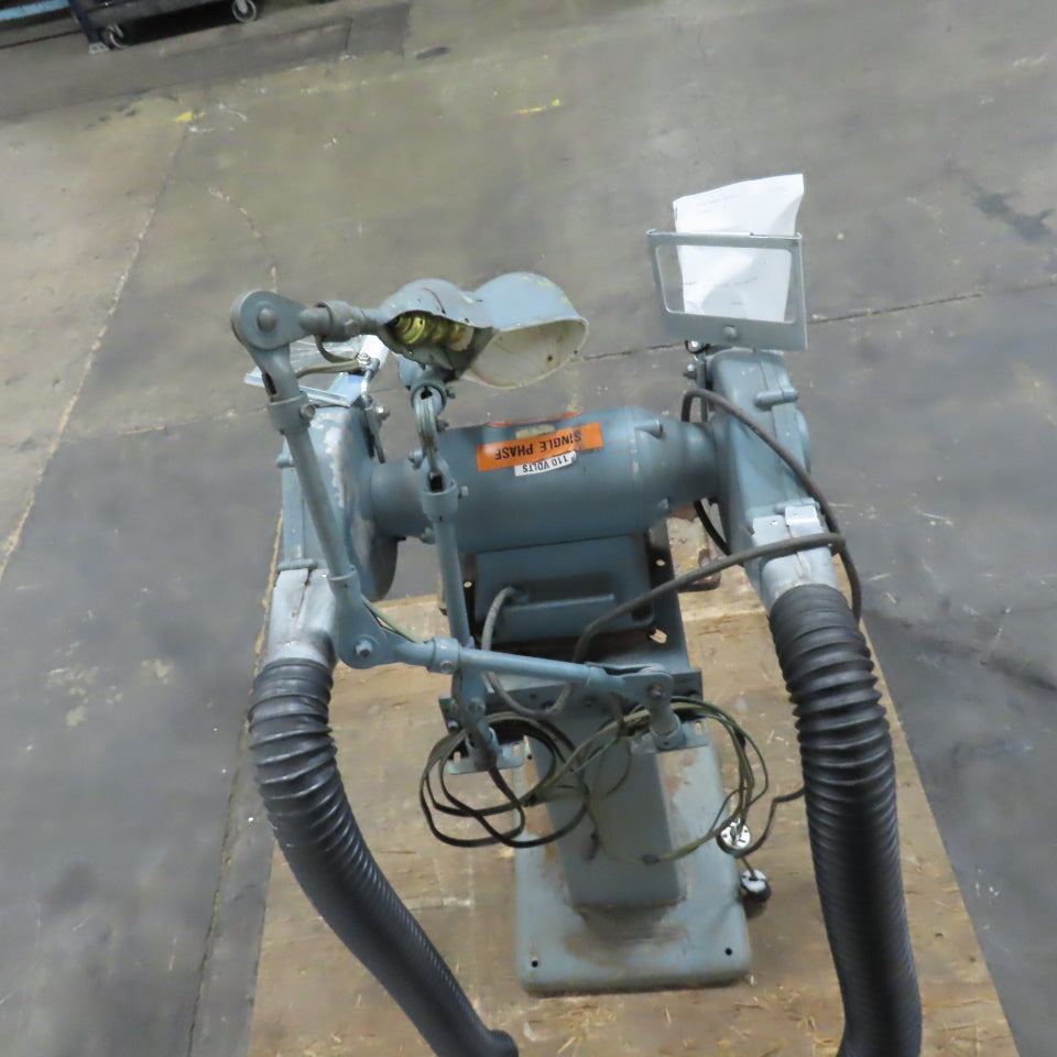 Dayton 2Z341-D Dual Pedestal Bench Grinder 1/2HP 7" 3450RPM 115V