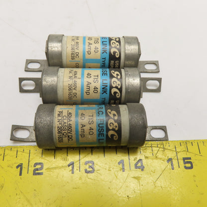 GEC TIS 40 40A 460V DC H.R.C. Fuse Link Type gG 3CT