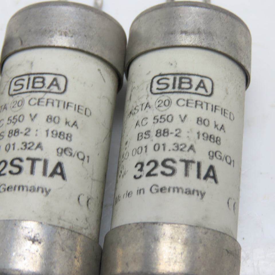 SIBA 50 001 01.32A 32STIA 32A 550V HRC gG/Q1 Fuse Link 3CT