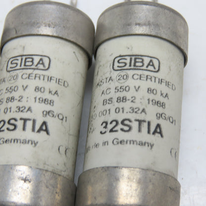 SIBA 50 001 01.32A 32STIA 32A 550V HRC gG/Q1 Fuse Link 3CT