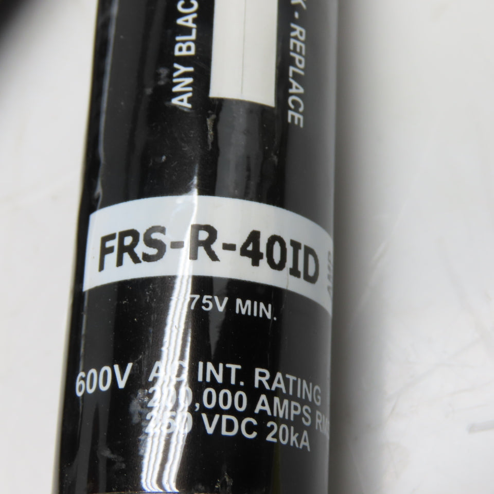 Bussmann FRS-R-40ID 40A 600VAC 250VDC RK5 Indicating Time-Delay Fuse Lot Of 2