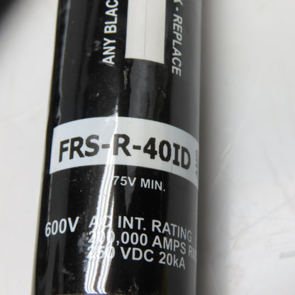 Bussmann FRS-R-40ID 40A 600VAC 250VDC RK5 Indicating Time-Delay Fuse Lot Of 2