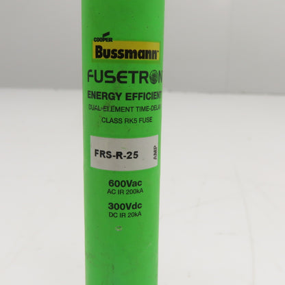 Bussmann FRS-R-25 25A 600VAC 300VDC Dual-Element Time-Delay Class RK5 Fuse