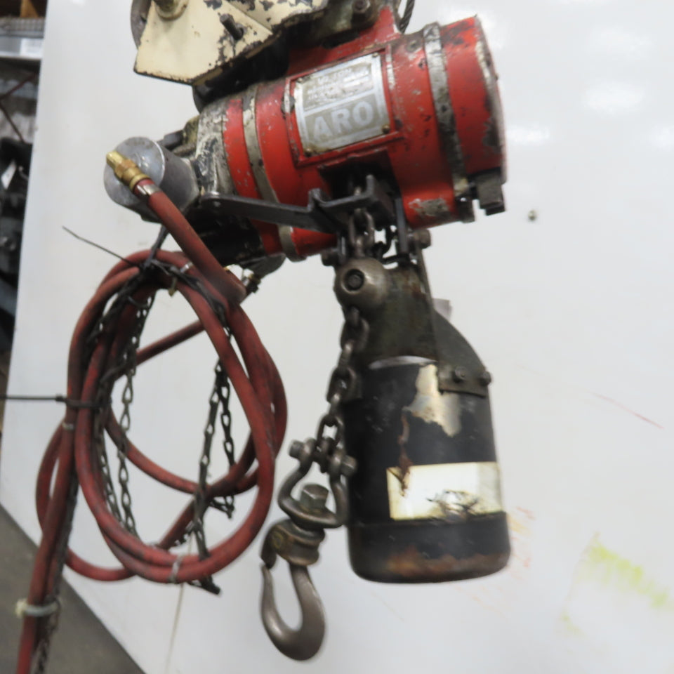 ARO 77506C 1/2 Ton 1000LB Air Pneumatic Chain Hoist 10' Lift W/ Pendant