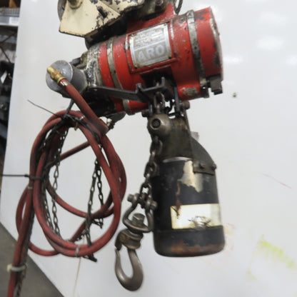ARO 77506C 1/2 Ton 1000LB Air Pneumatic Chain Hoist 10' Lift W/ Pendant