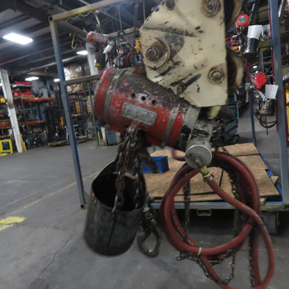 ARO 77506C 1/2 Ton 1000LB Air Pneumatic Chain Hoist 10' Lift W/ Pendant