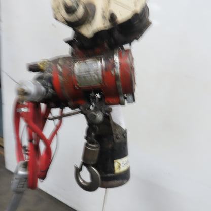 ARO 7756CT 1/2 Ton 1000LB Air Pneumatic Chain Hoist 10' Lift W/ Pendant