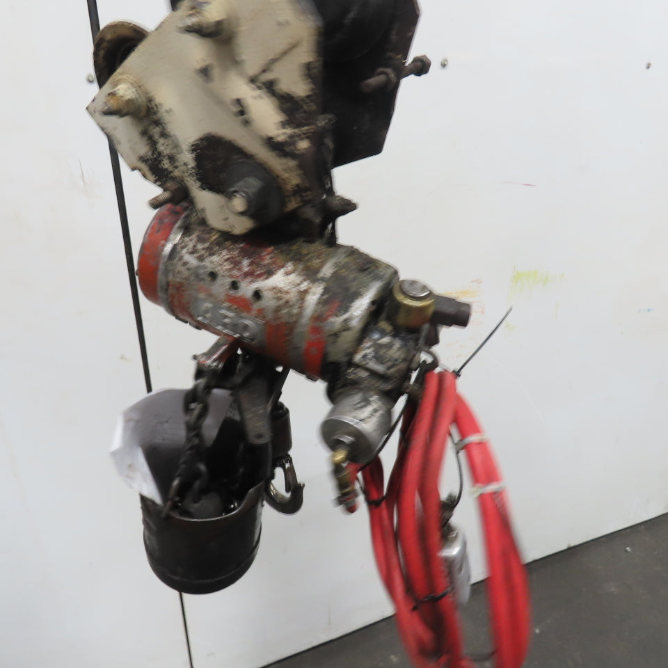 ARO 7756CT 1/2 Ton 1000LB Air Pneumatic Chain Hoist 10' Lift W/ Pendant