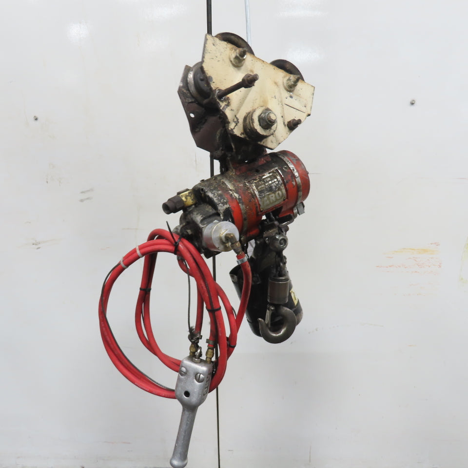 ARO 7756CT 1/2 Ton 1000LB Air Pneumatic Chain Hoist 10' Lift W/ Pendant