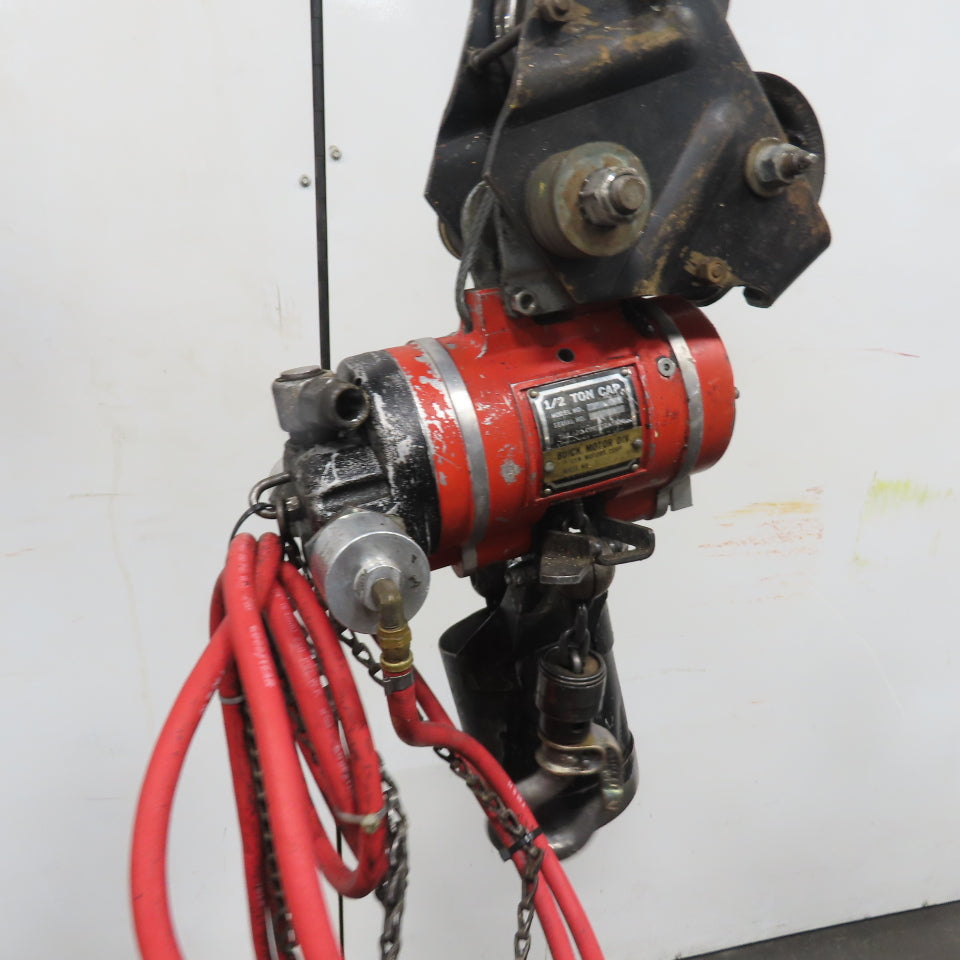 ARO 7756CT 1/2 Ton 1000LB Air Pneumatic Chain Hoist 12' Lift W/ Pendant
