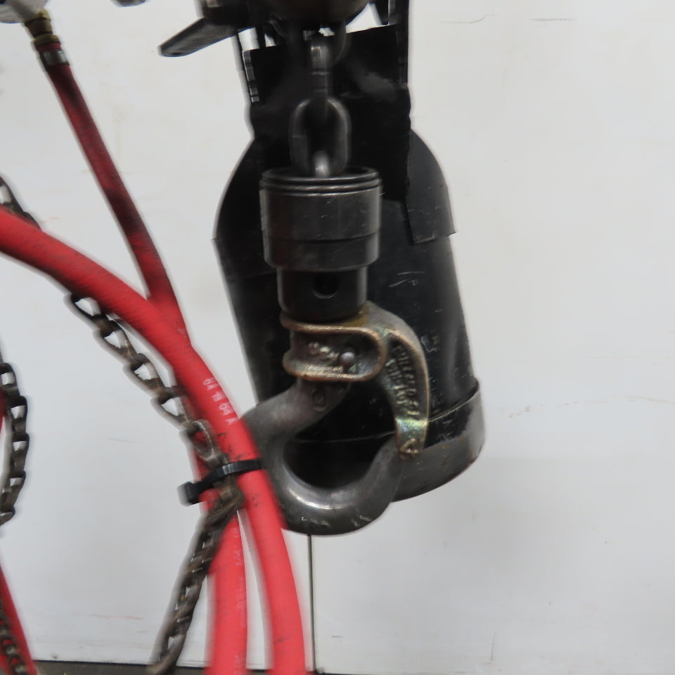 ARO 7756CT 1/2 Ton 1000LB Air Pneumatic Chain Hoist 12' Lift W/ Pendant
