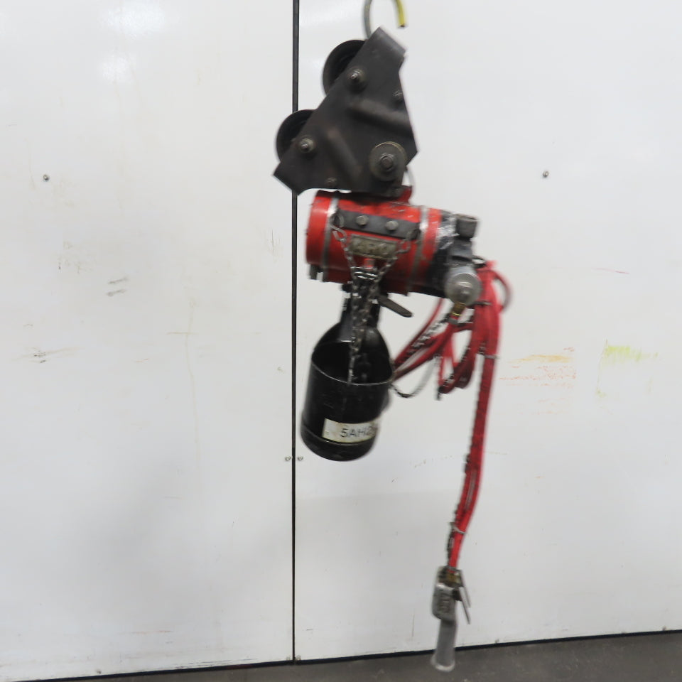 ARO 7756CT 1/2 Ton 1000LB Air Pneumatic Chain Hoist 12' Lift W/ Pendant