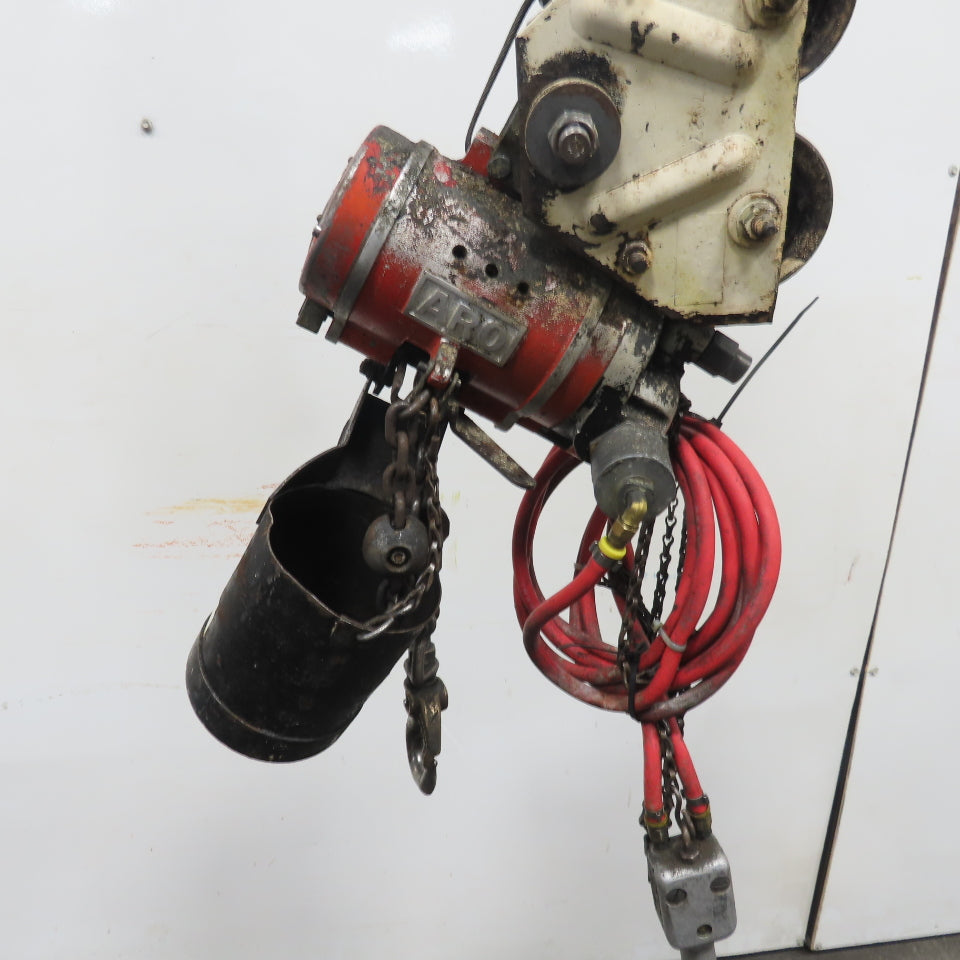 ARO 7756CT 1/2 Ton 1000LB Air Pneumatic Chain Hoist 10' Lift W/ Pendant