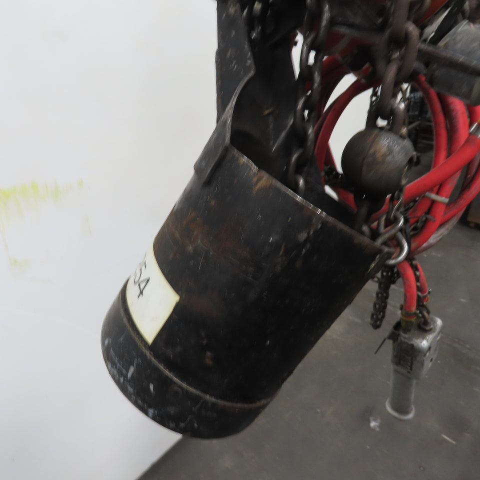 ARO 7756CT 1/2 Ton 1000LB Air Pneumatic Chain Hoist 10' Lift W/ Pendant