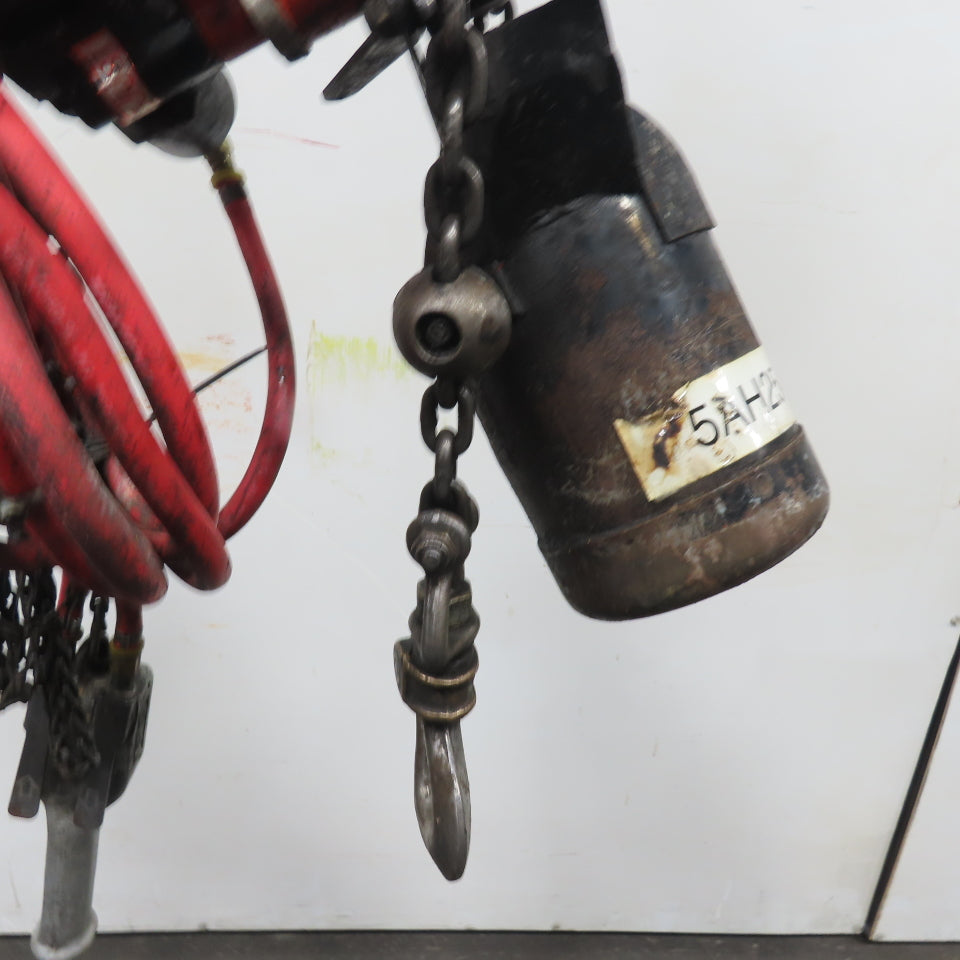 ARO 7756CT 1/2 Ton 1000LB Air Pneumatic Chain Hoist 10' Lift W/ Pendant