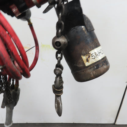 ARO 7756CT 1/2 Ton 1000LB Air Pneumatic Chain Hoist 10' Lift W/ Pendant