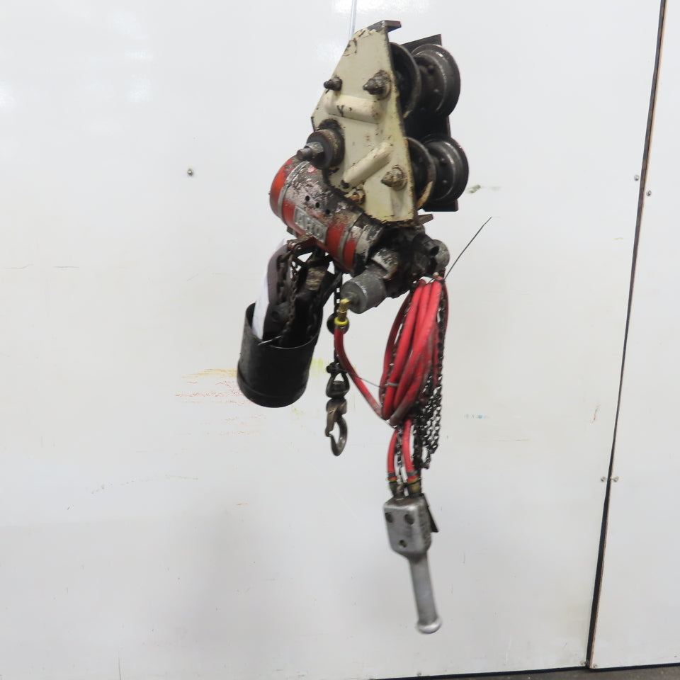 ARO 7756CT 1/2 Ton 1000LB Air Pneumatic Chain Hoist 10' Lift W/ Pendant