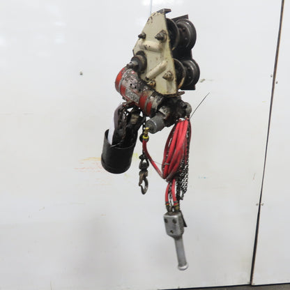 ARO 7756CT 1/2 Ton 1000LB Air Pneumatic Chain Hoist 10' Lift W/ Pendant