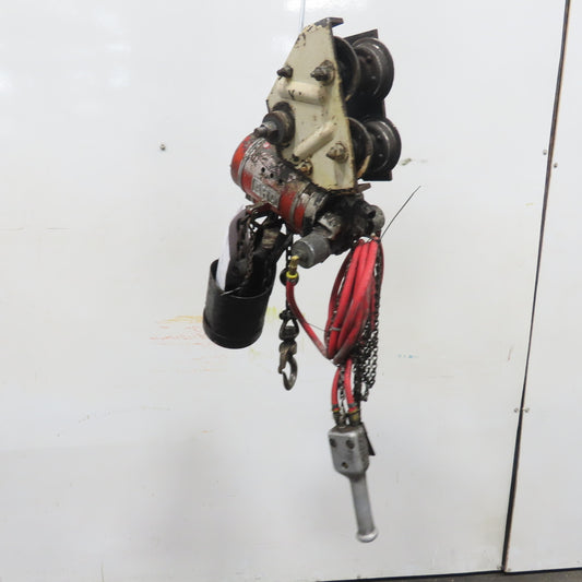 ARO 7756CT 1/2 Ton 1000LB Air Pneumatic Chain Hoist 10' Lift W/ Pendant