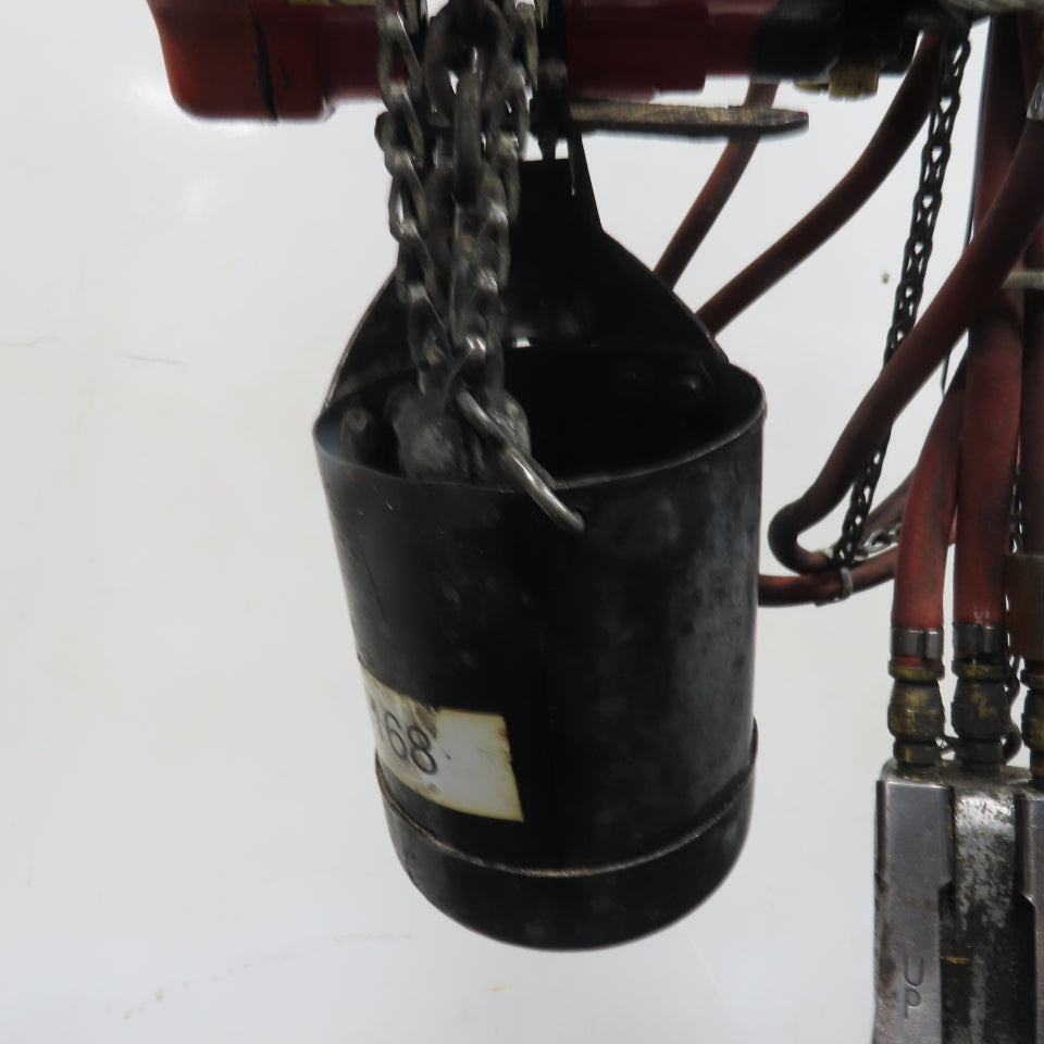 ARO 7756E 1/2 Ton 1000LB Air Pneumatic Chain Hoist 10' Lift W/ Pendant