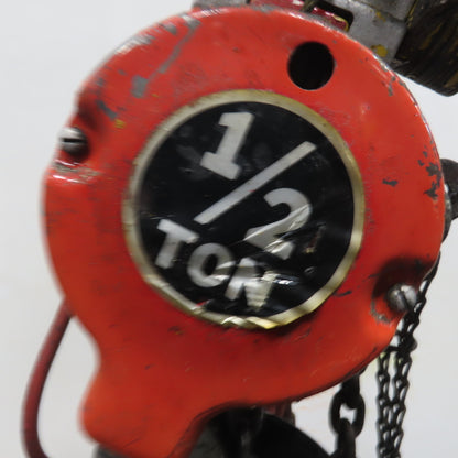 ARO 7756E 1/2 Ton 1000LB Air Pneumatic Chain Hoist 10' Lift W/ Pendant