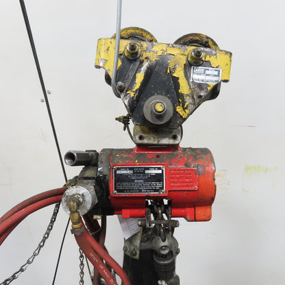 ARO 7756E 1/2 Ton 1000LB Air Pneumatic Chain Hoist 10' Lift W/ Pendant