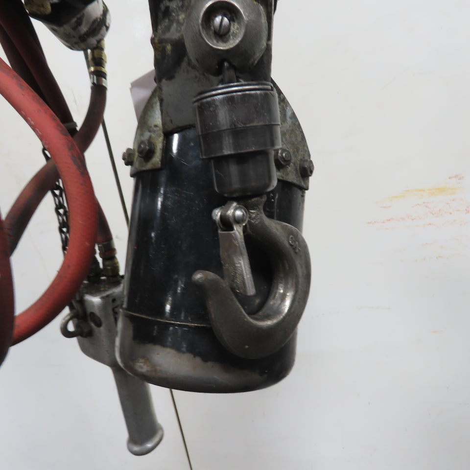 ARO 7756E 1/2 Ton 1000LB Air Pneumatic Chain Hoist 10' Lift W/ Pendant
