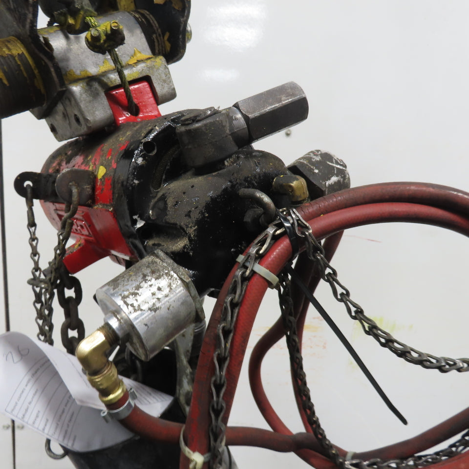 ARO 7756E 1/2 Ton 1000LB Air Pneumatic Chain Hoist 10' Lift W/ Pendant