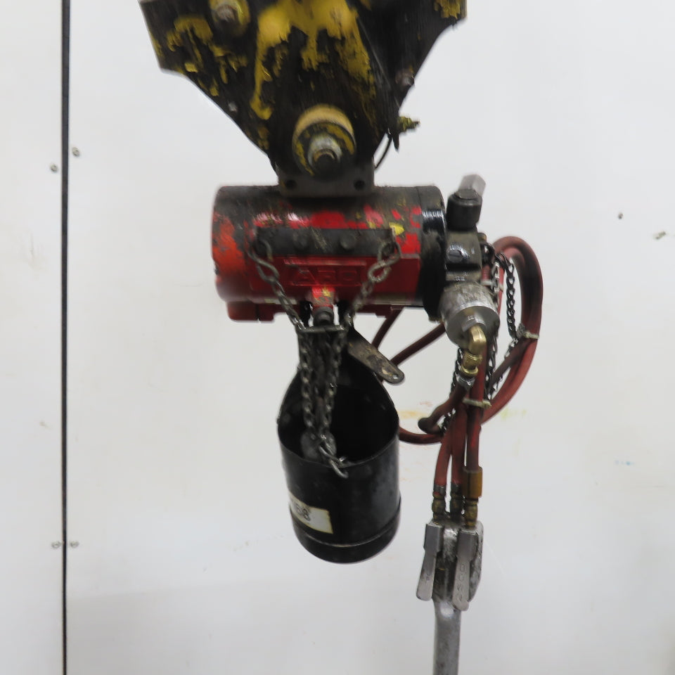 ARO 7756E 1/2 Ton 1000LB Air Pneumatic Chain Hoist 10' Lift W/ Pendant