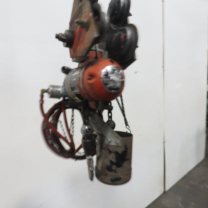 ARO 7756DTS 1/2 Ton 1000LB Air Pneumatic Chain Hoist 10' Lift W/ Pendant