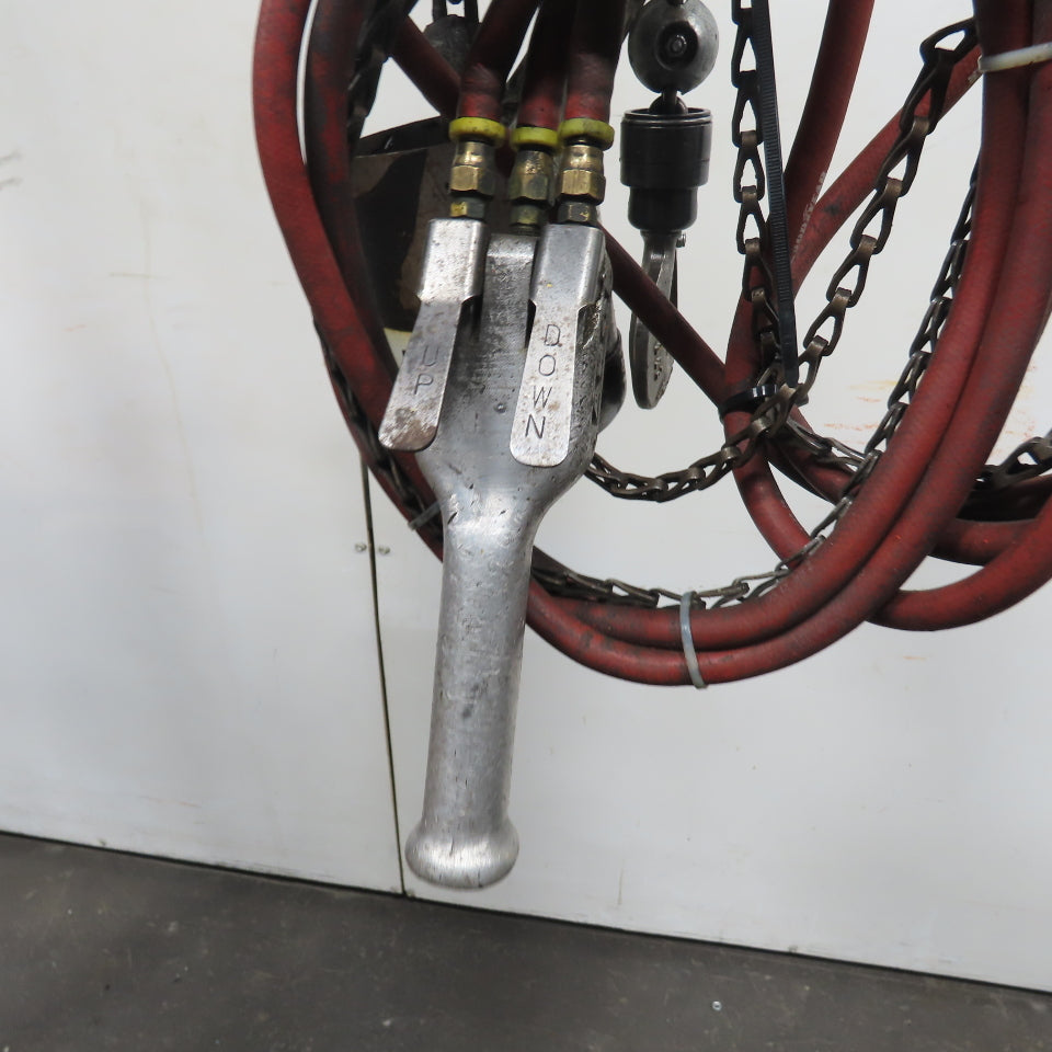 ARO 7756DTS 1/2 Ton 1000LB Air Pneumatic Chain Hoist 10' Lift W/ Pendant