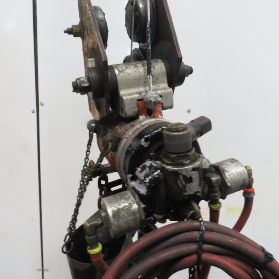 ARO 7756DTS 1/2 Ton 1000LB Air Pneumatic Chain Hoist 10' Lift W/ Pendant