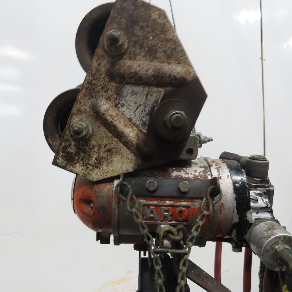 ARO 7756DTS 1/2 Ton 1000LB Air Pneumatic Chain Hoist 10' Lift W/ Pendant