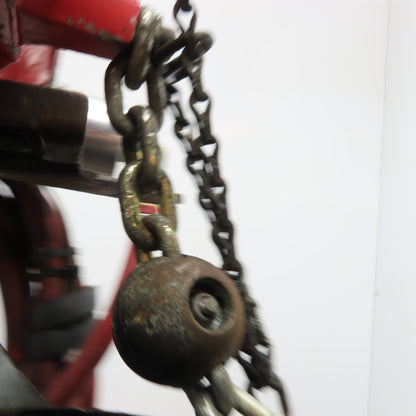 ARO 7756E-2K10-K6 1/2 Ton Air Chain Hoist 10' Travel Pendant Operated