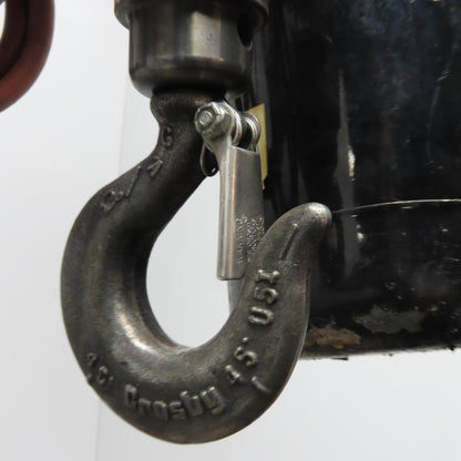 ARO 7756E-2C10-C6 1/2 Ton Air Hoist 10' Travel Pendant Operated Missing Hook