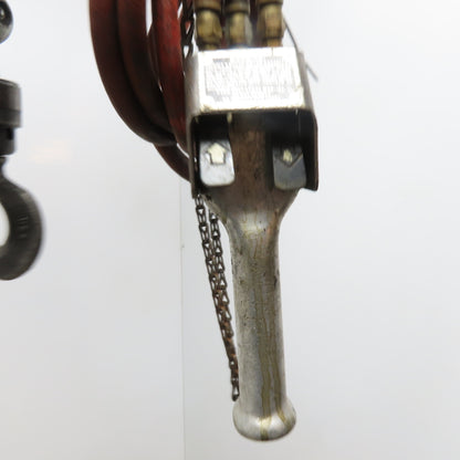 ARO 7756E-2C10-C6 1/2 Ton Air Hoist 10' Travel Pendant Operated Missing Hook