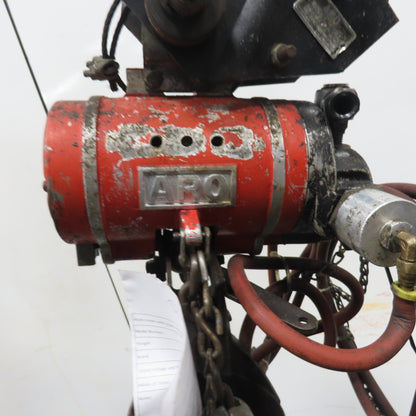 ARO 7756CT 1/2 Ton 1000LB Air Pneumatic Chain Hoist 13' Lift W/ Pendant