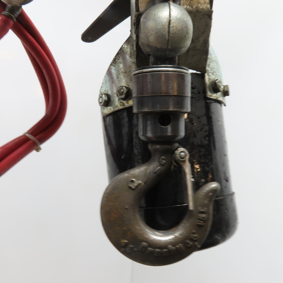 ARO 7756E 1/2 Ton Air Hoist 10' Travel Pendant Operated