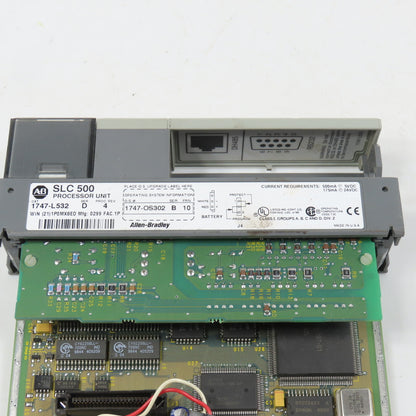 Allen Bradley 1747-L532 Ser D Rev 4 SLC 500 5/03 CPU Processor 1747-OS302 FRN 10