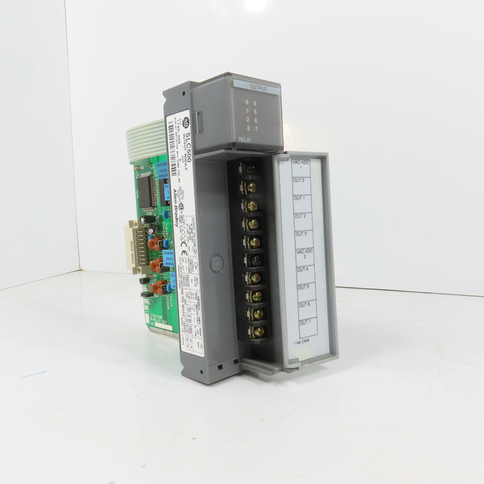 Allen Bradley 1746-OW8 Ser A SLC 500 Output Module (Clean)