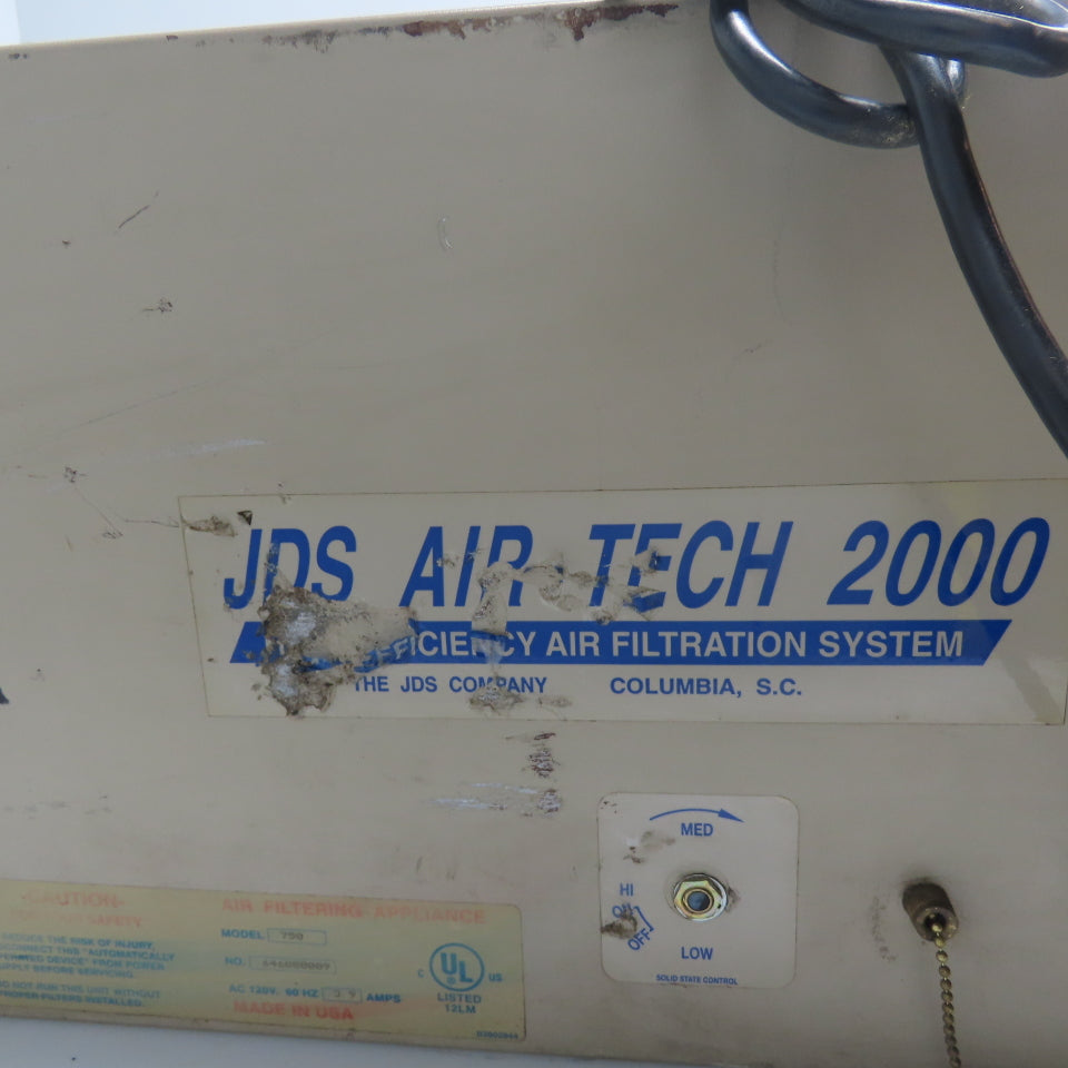 JDS Air-Tech 2000 Model 750 High Efficiency Air Filtration System 120V 3.9A 1Ph