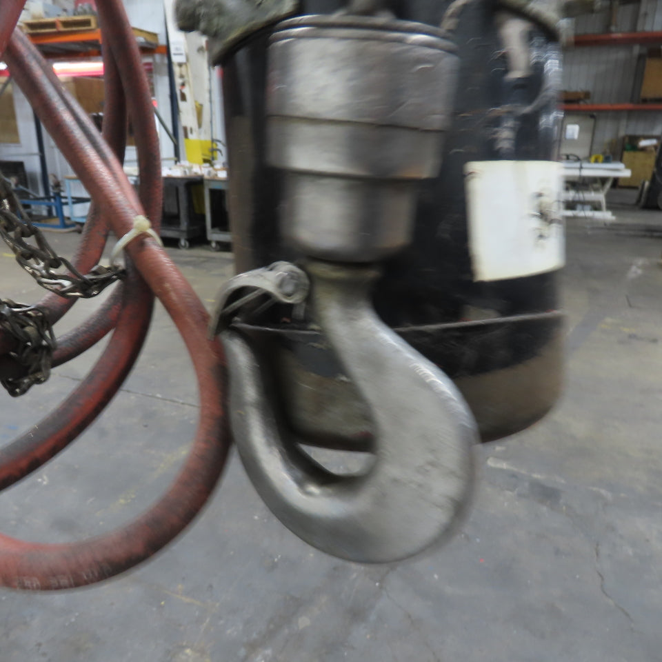 ARO 7756C 1/2 Ton 1000LB Air Pneumatic Chain Hoist 10' Lift W/ Pendant