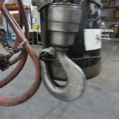 ARO 7756C 1/2 Ton 1000LB Air Pneumatic Chain Hoist 10' Lift W/ Pendant
