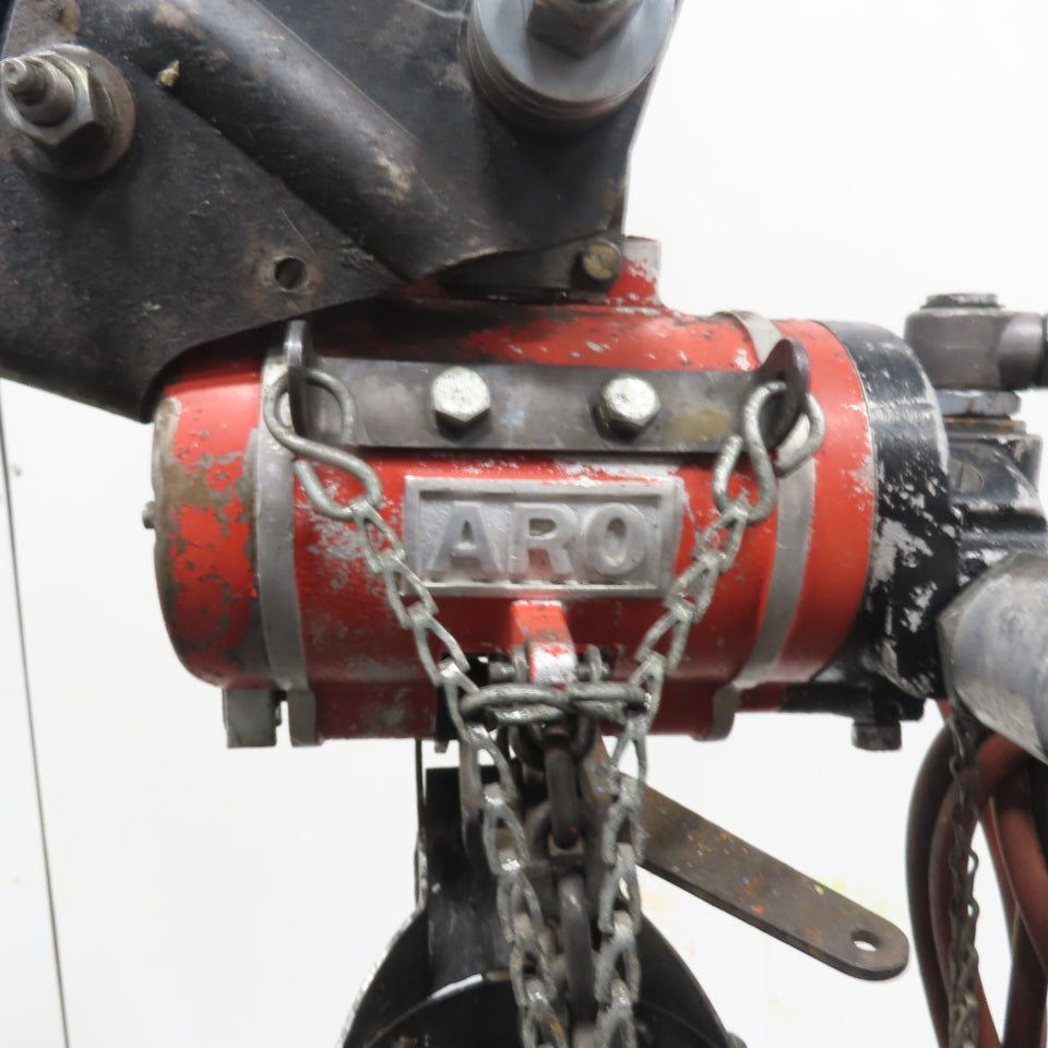 ARO 7756C 1/2 Ton 1000LB Air Pneumatic Chain Hoist 10' Lift W/ Pendant