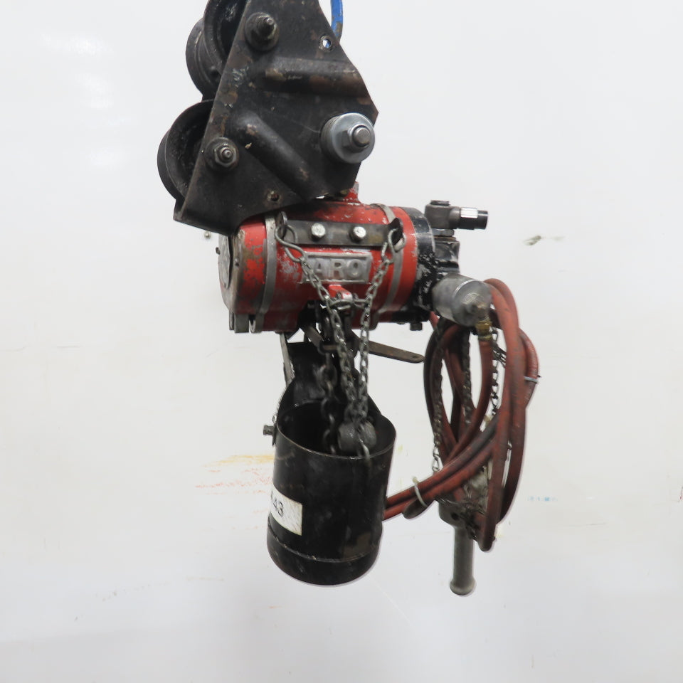 ARO 7756C 1/2 Ton 1000LB Air Pneumatic Chain Hoist 10' Lift W/ Pendant