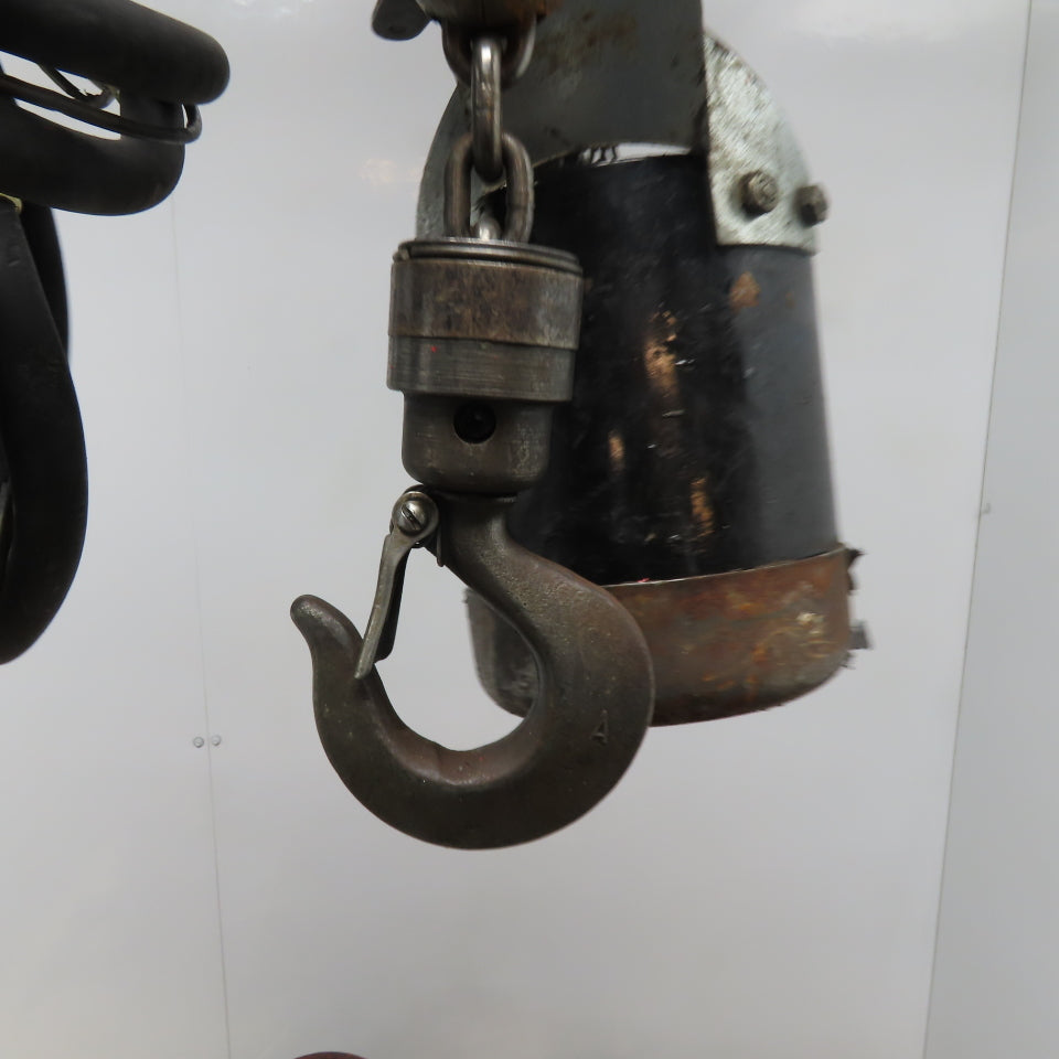 ARO 7756DT 1/2 Ton Air Hoist 10' Travel Pendant Operated
