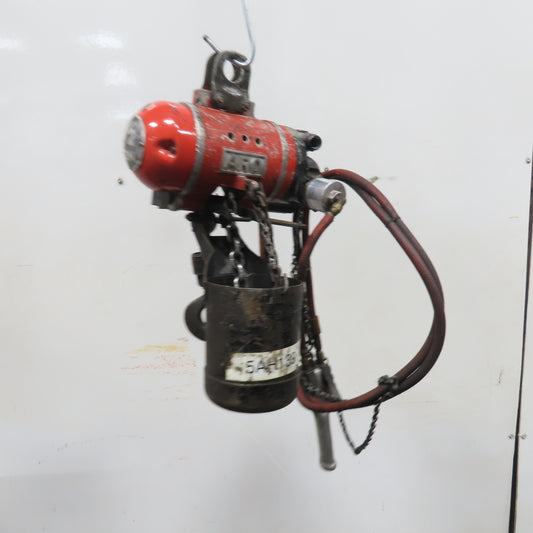 ARO 7756C 1/2 Ton 1000LB Air Pneumatic Chain Hoist 14' Lift W/ Pendant